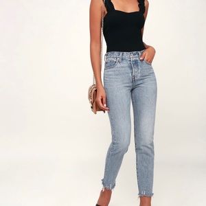 Levi's Wedgie Icon Fit Light Wash High Rise Jeans